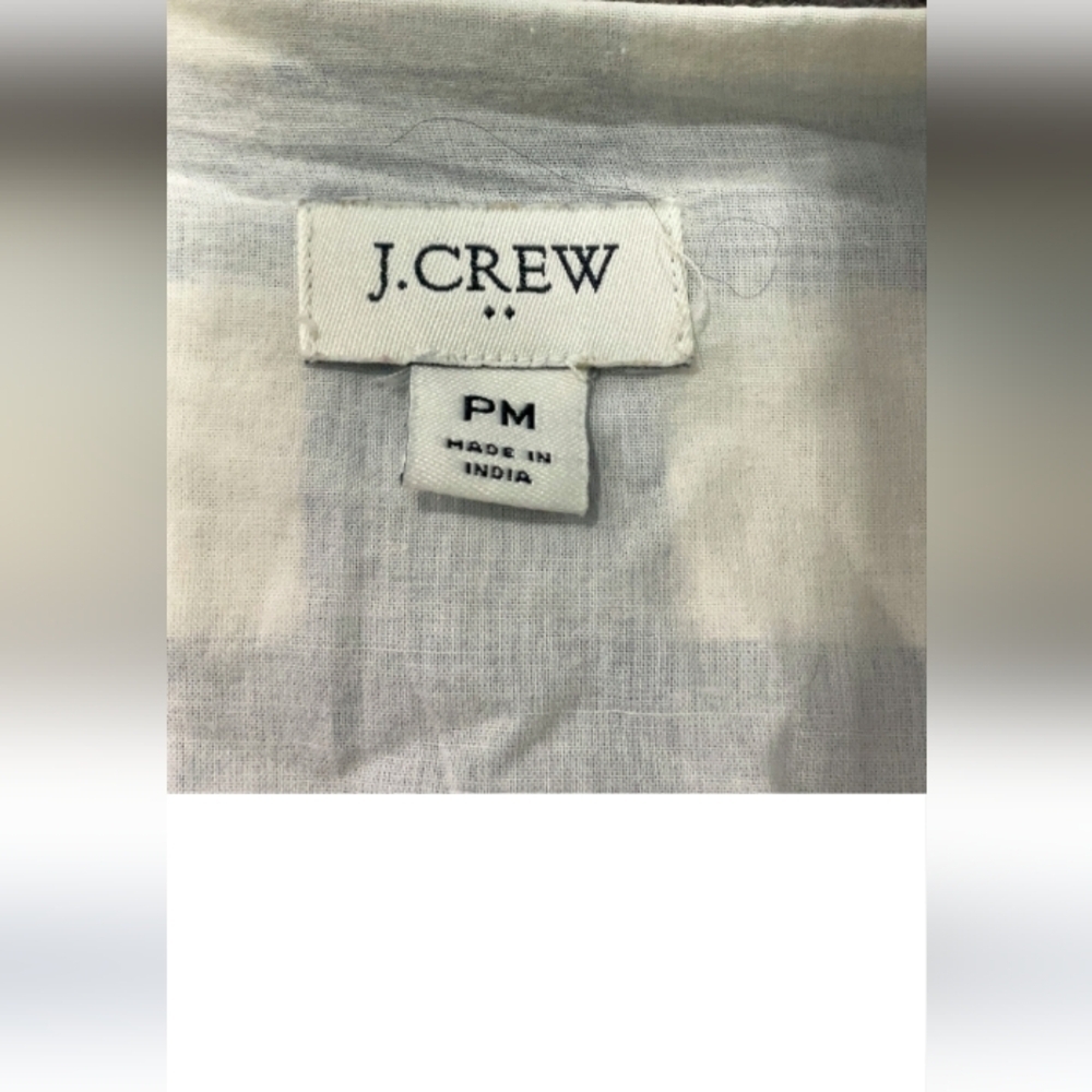 J.Crew Blue Gingham Tiered Midi Dress M $70 Retail - Picture 3 of 10